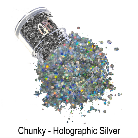 Chunky Glitter - Holo Silver