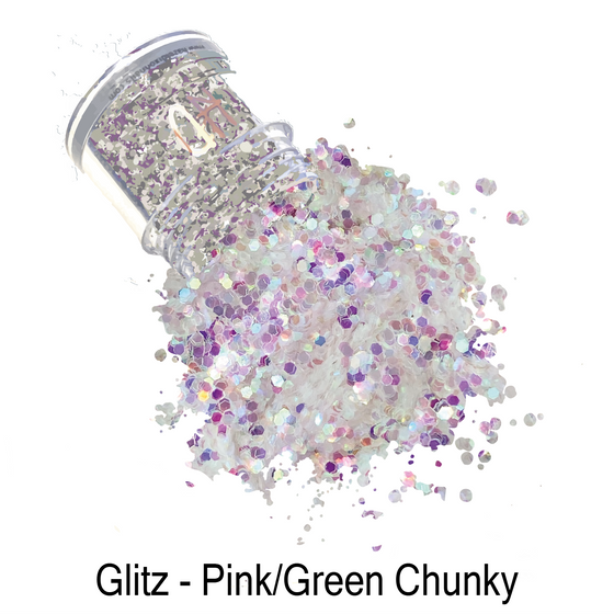 Glitz Chunky Glitter - Pink/Green
