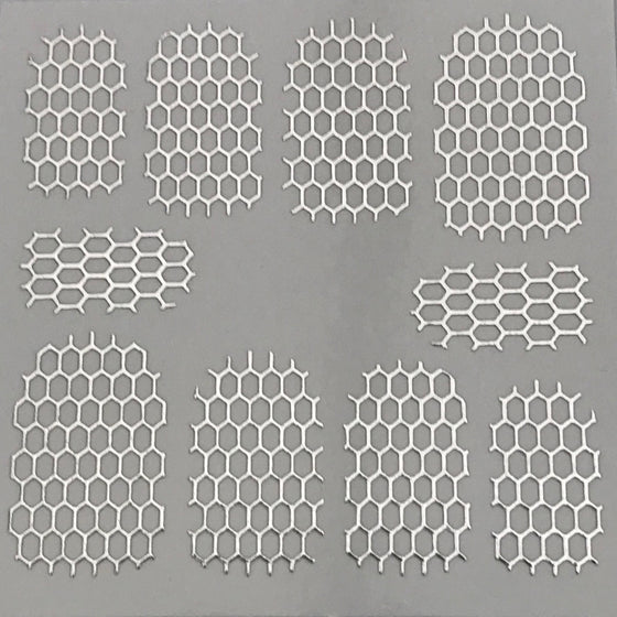 HD Nail Art Metallic Stickers Silver