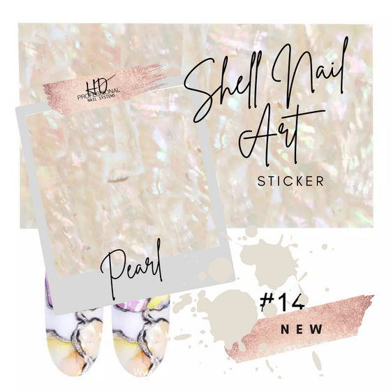 *NEW* Shell Nail Art Sticker - Pearl
