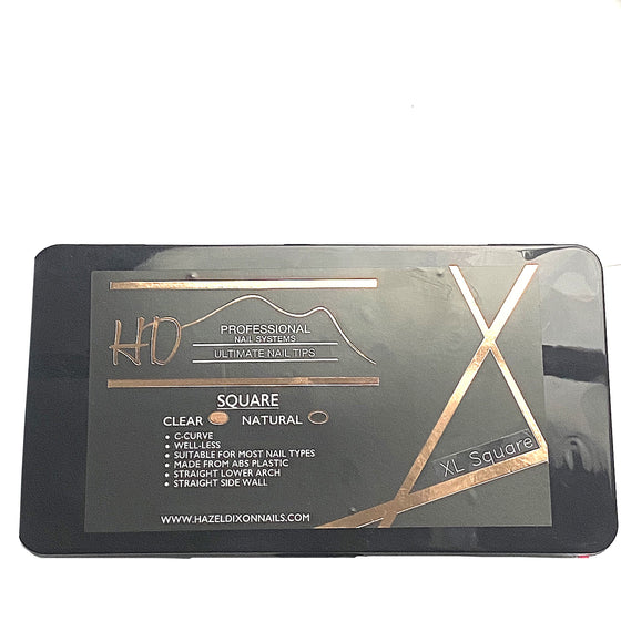 HD Square Well-less tips - (XL) Clear