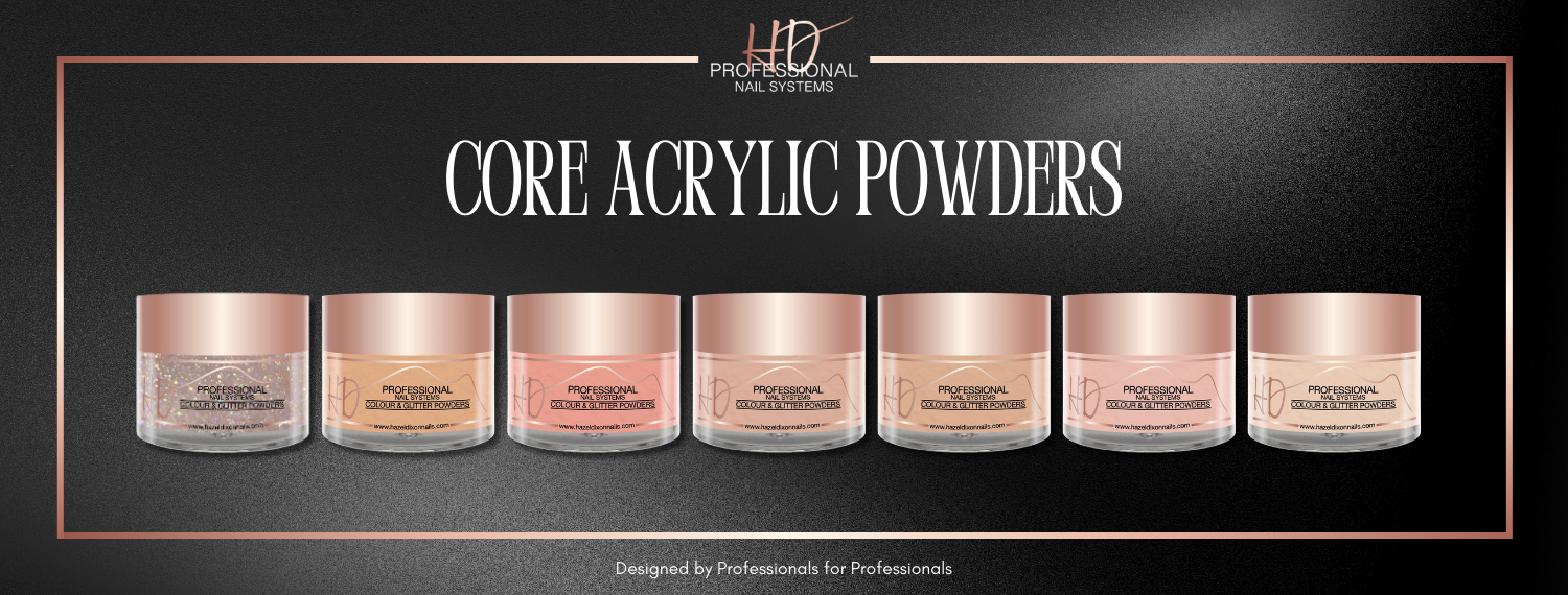 HD Professional nail systems core acrylic cover powders