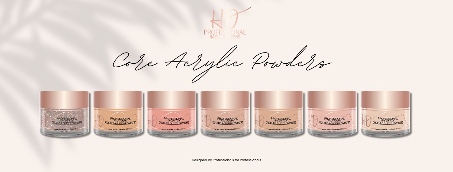 HD Professional nail systems core acrylic cover powders