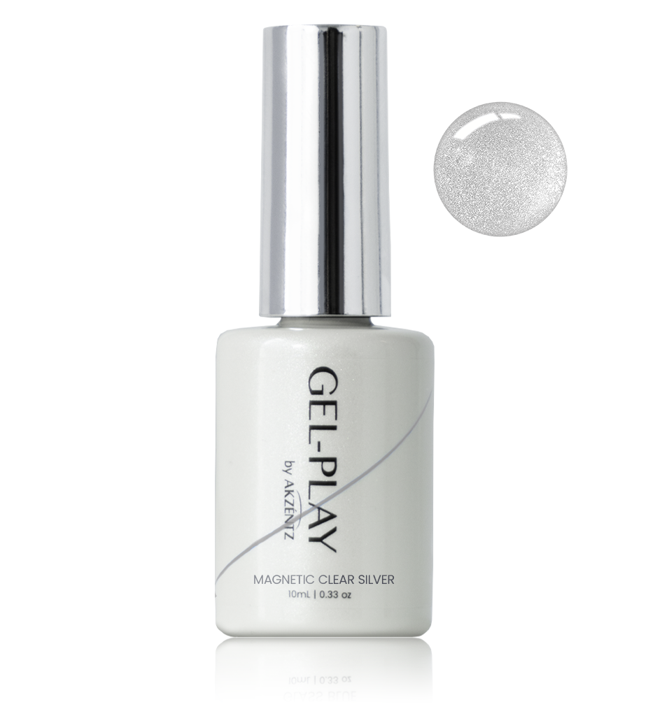 Gel Play - Polish - Magnetic Clear Silver *NEW*
