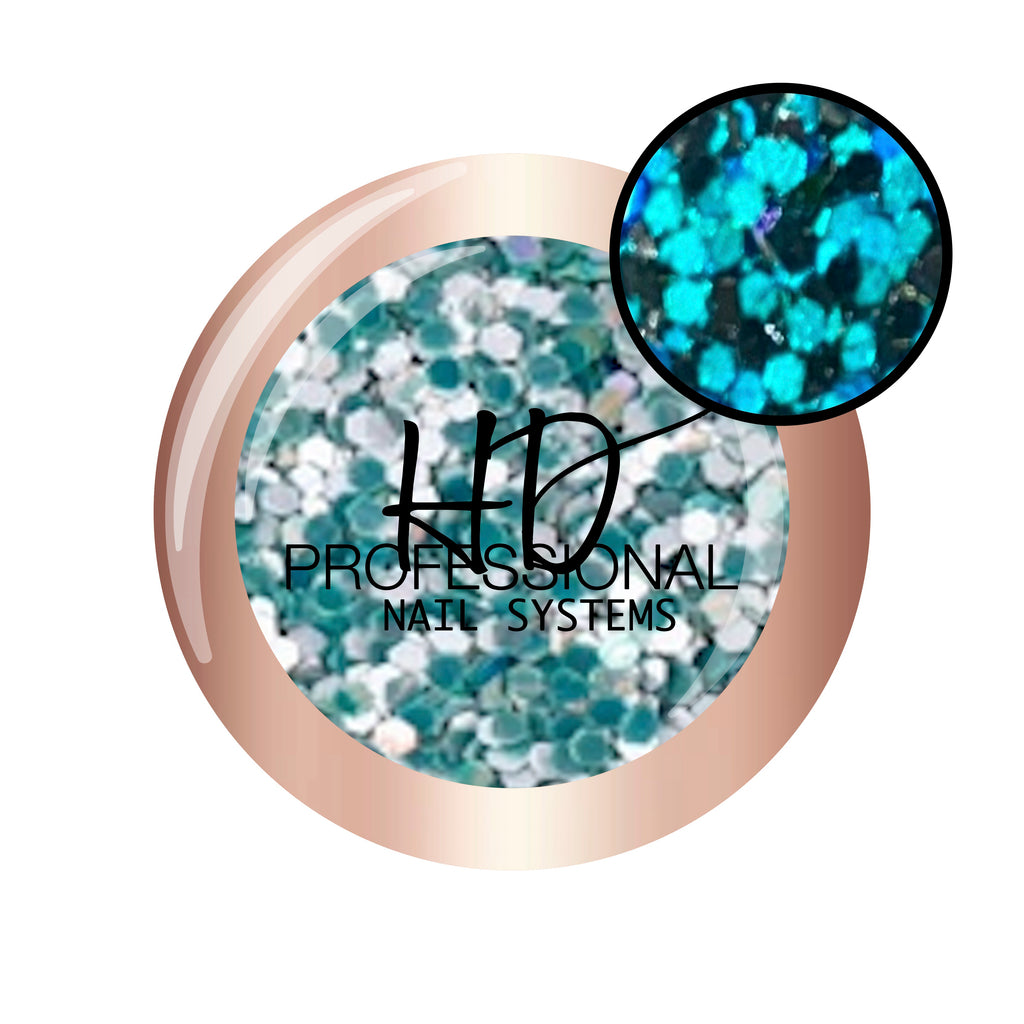 Multi Mix Flash Glitter - Teal