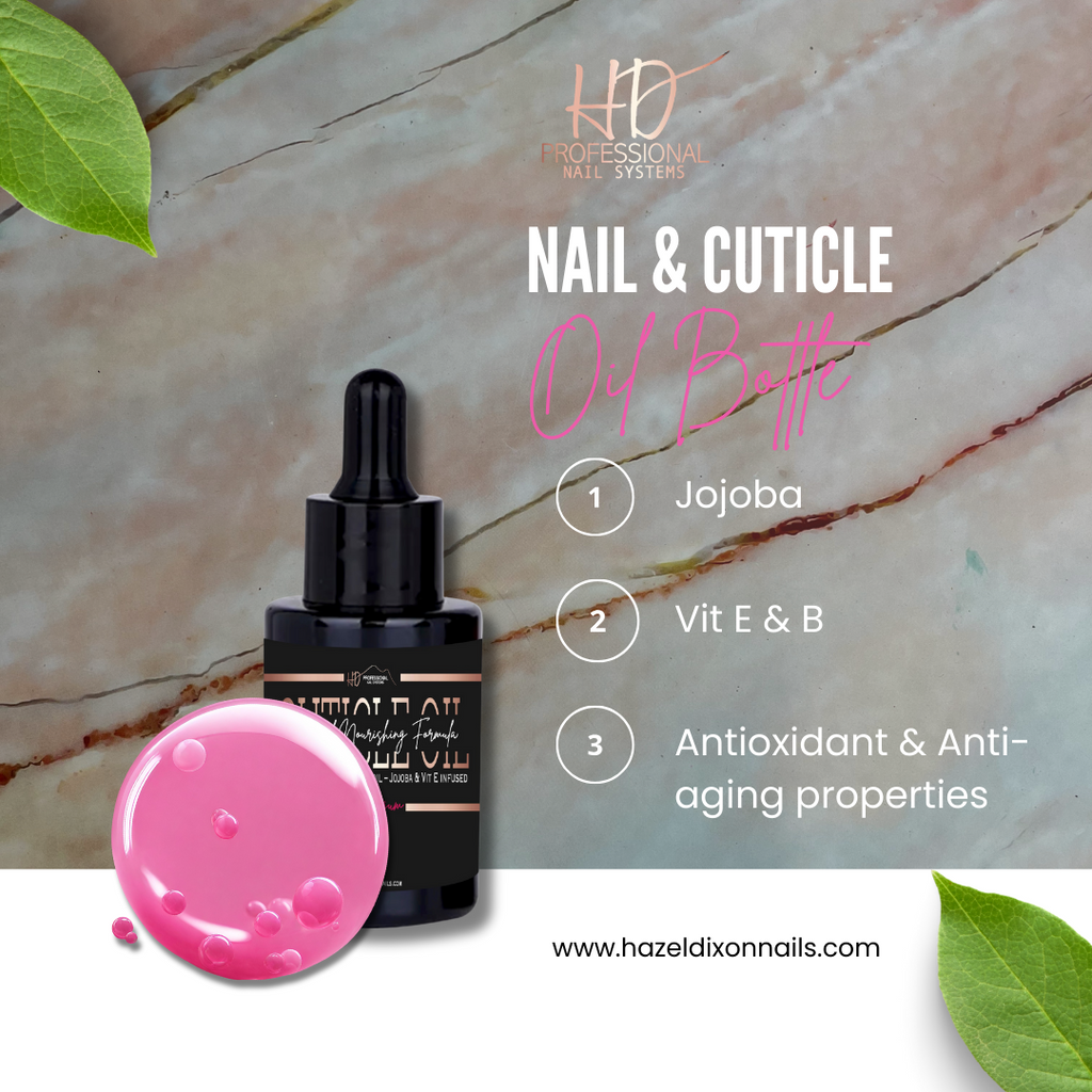 HD PRO Nail & Cuticle Oil - 30ml Desktop - Bubblegum