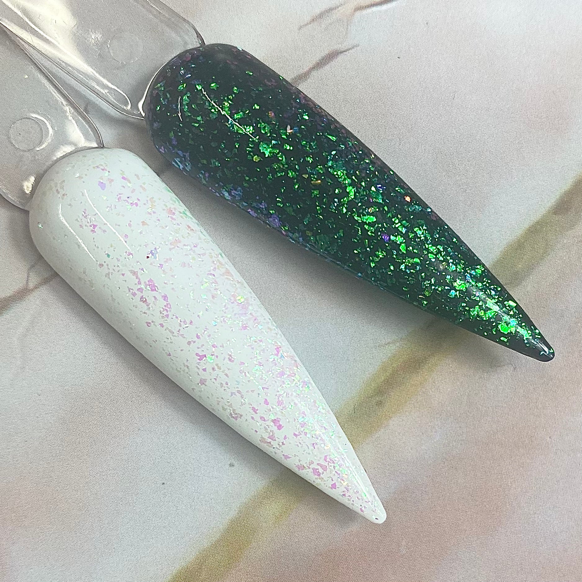 Shine It ! HEMA FREE - No Wipe Candy Flake Top Coat - Pink