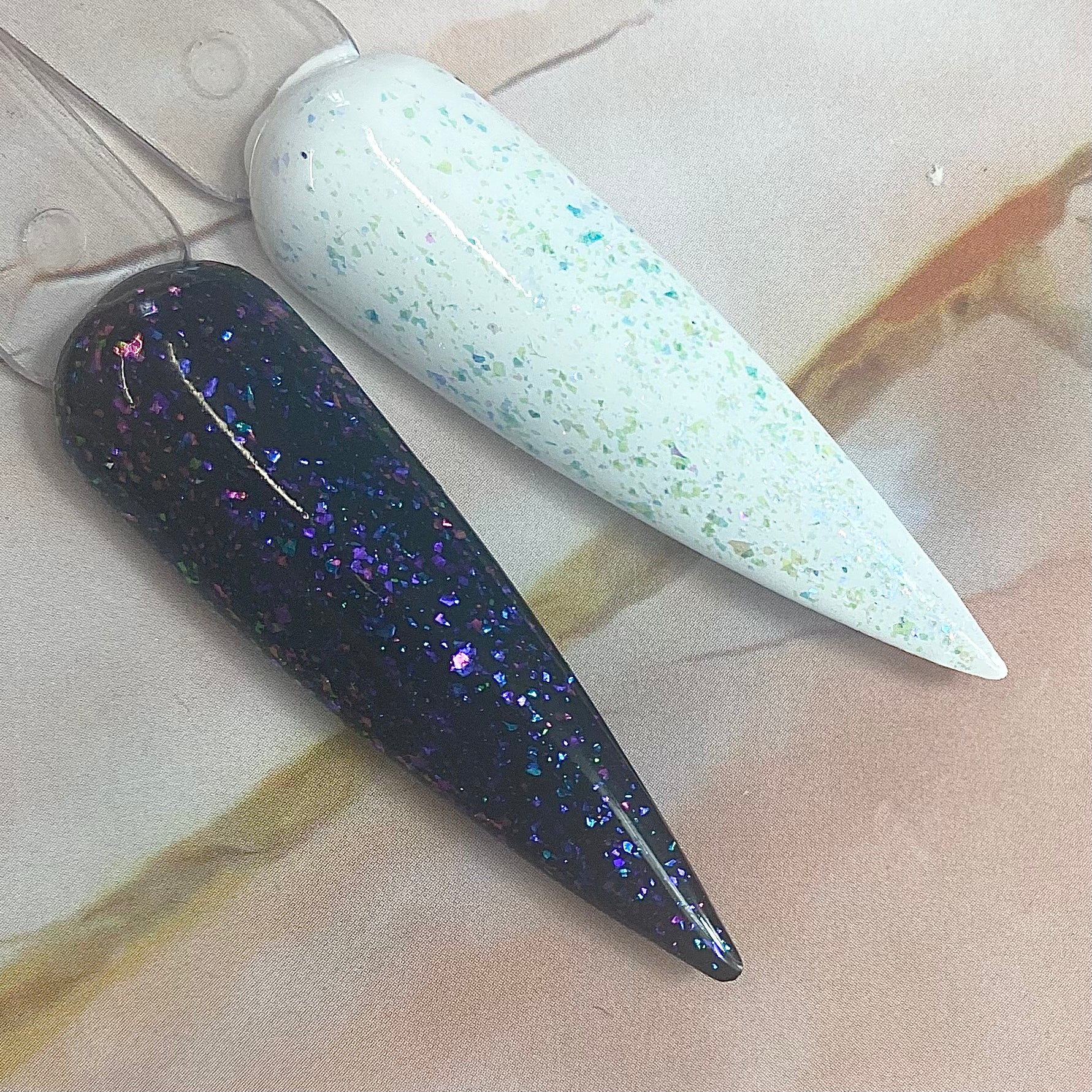 Shine It ! HEMA FREE - No Wipe Candy Flake Top Coat - Purple