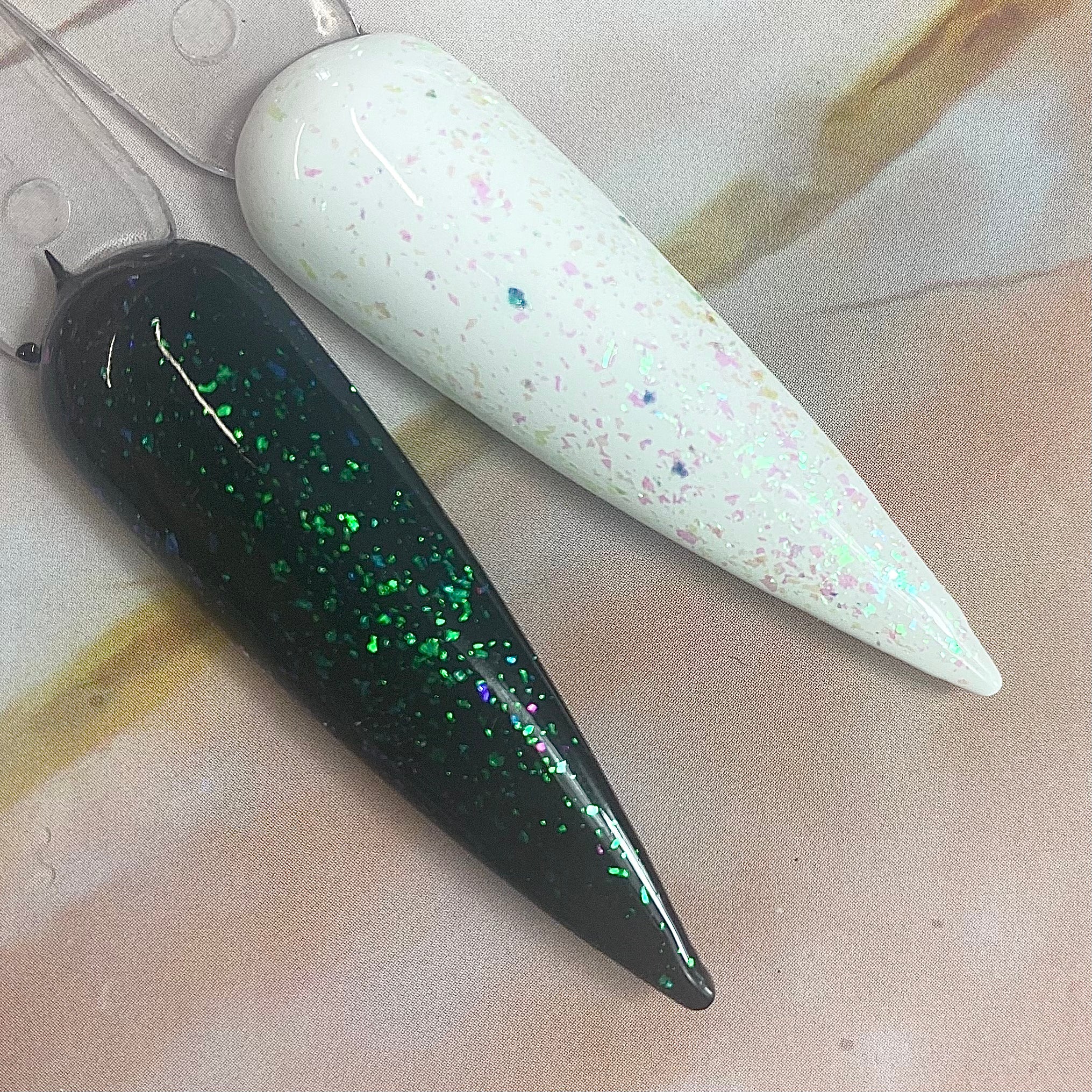 Shine It ! HEMA FREE - No Wipe Candy Flake Top Coat - Teal