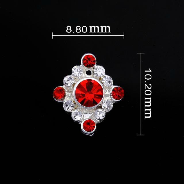 Medium Red Diamond Nail Jewellery