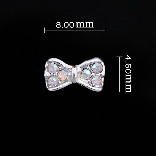 Small Iridescent Bow Nail Jewellery