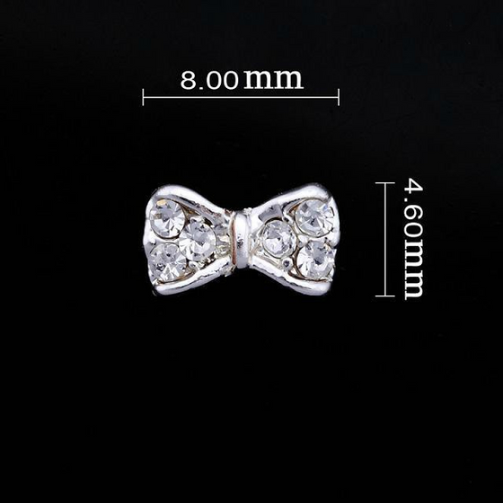 Medium Crystal Bow Nail Jewellery