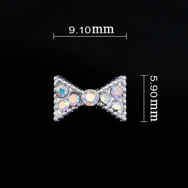 Medium Multi crystal Bow Nail Jewellery