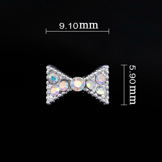 Medium Multi crystal Bow Nail Jewellery