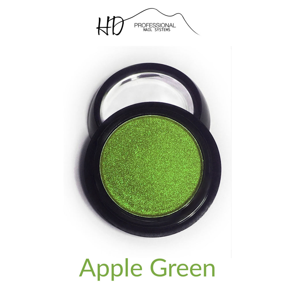 Compact Chrome Powder - Apple Green