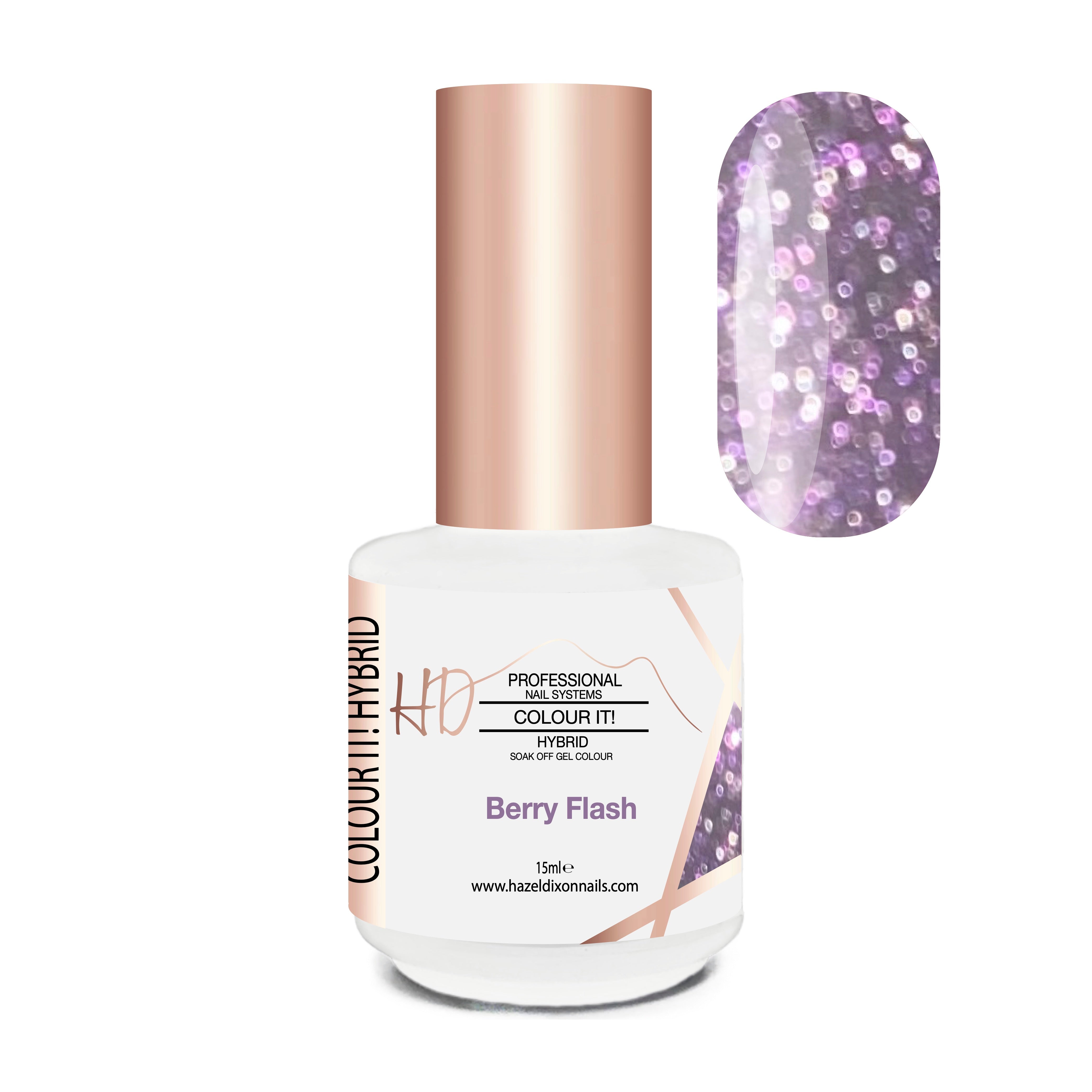 HD Colour It! HYBRID - Berry Flash – Hazel Dixon Nails Ltd