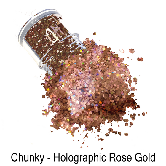 Chunky Glitter - Holo Rose Gold
