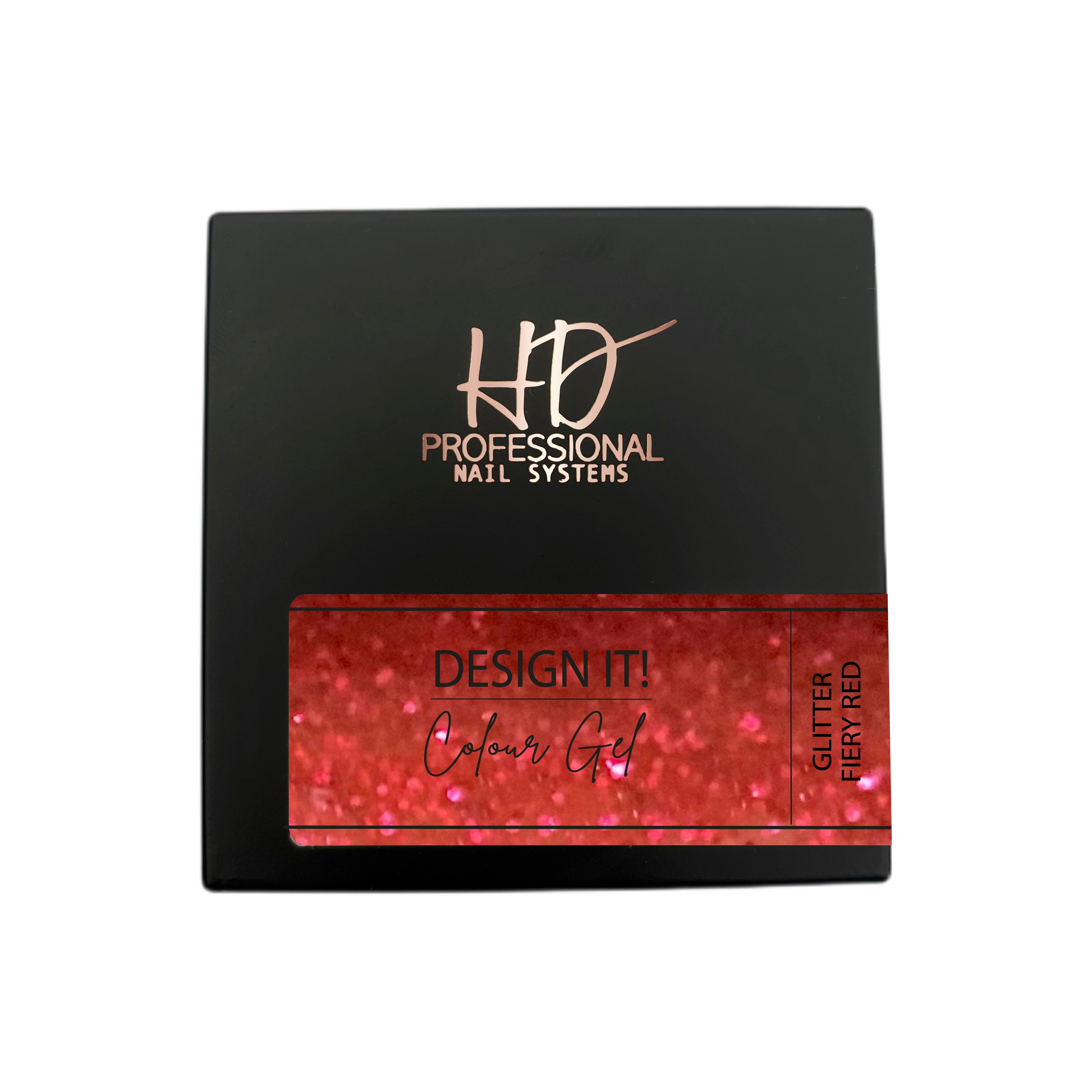 Design It! Colour Gel - Glitter - Fiery Red