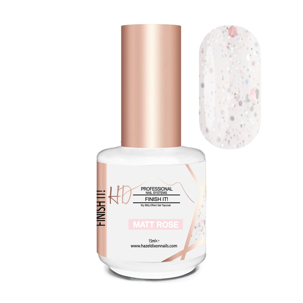 HD Finish It! Itty Bitty Gel Topcoat - MATT - Rose *NEW*