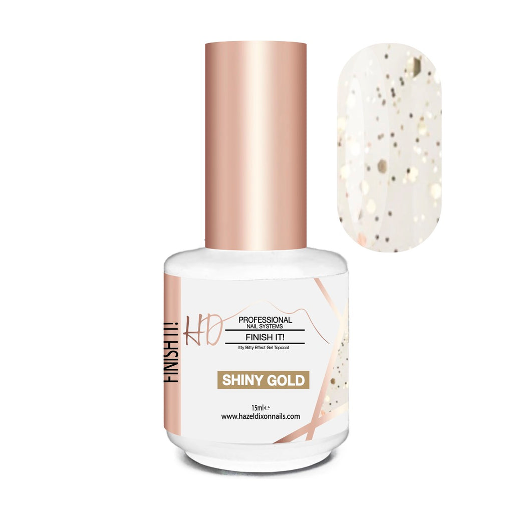HD Finish It! Itty Bitty Gel Topcoat - SHINY - Gold *NEW*