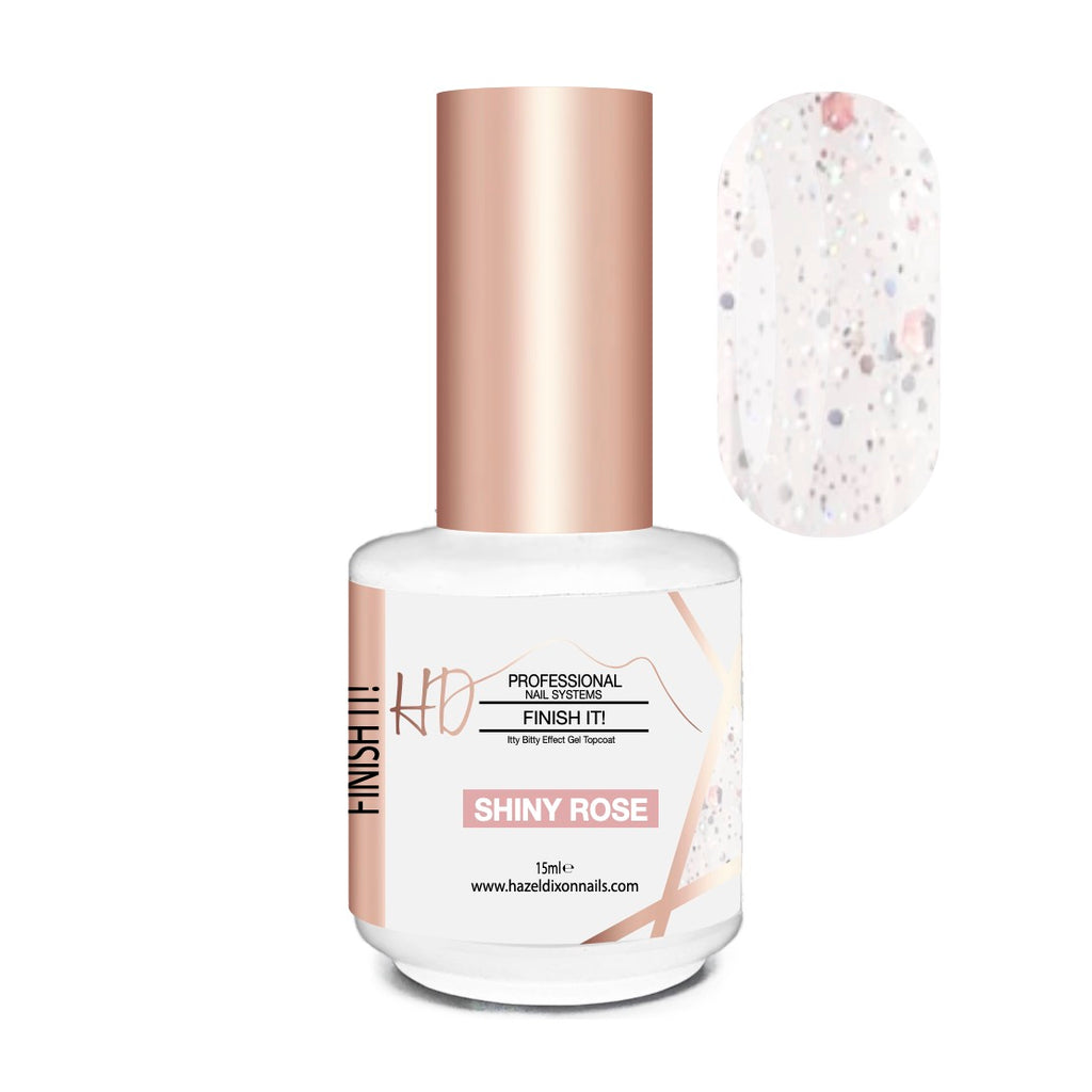 HD Finish It! Itty Bitty Gel Topcoat - SHINY - Rose *NEW*