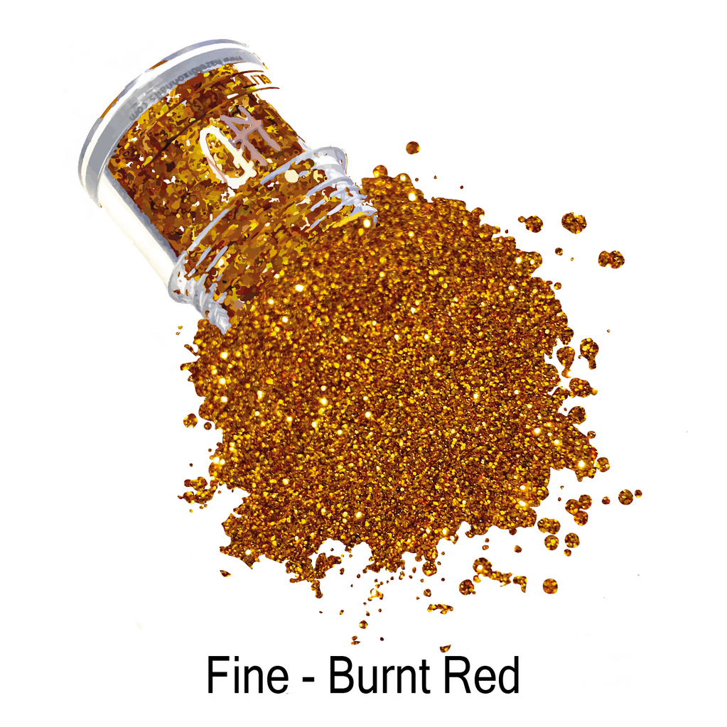 Fine Glitter - Burnt Red