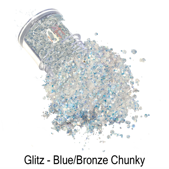Glitz Chunky Glitter - Blue/Bronze