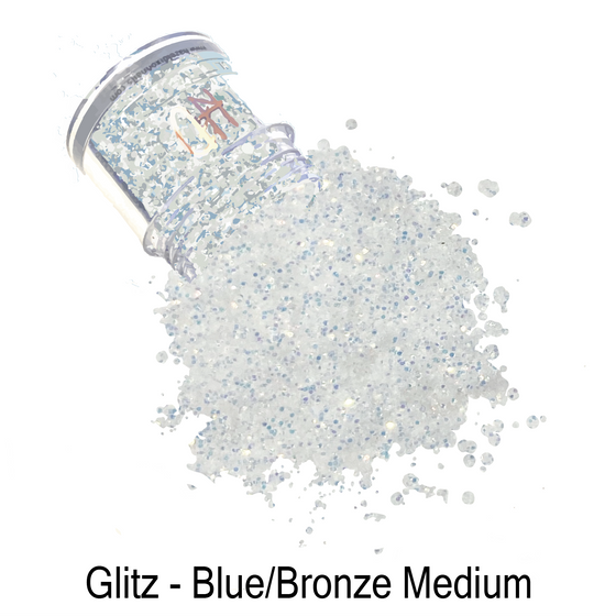 Glitz Medium Glitter - Blue/Bronze