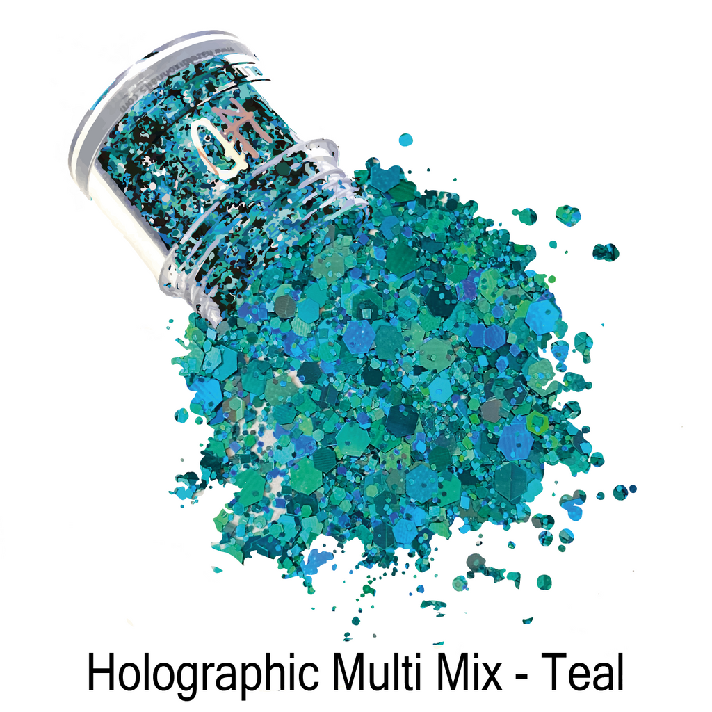 Holographic Multi Mix - Teal