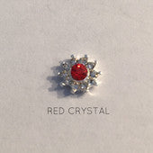 Medium Red crystal Nail Jewellery