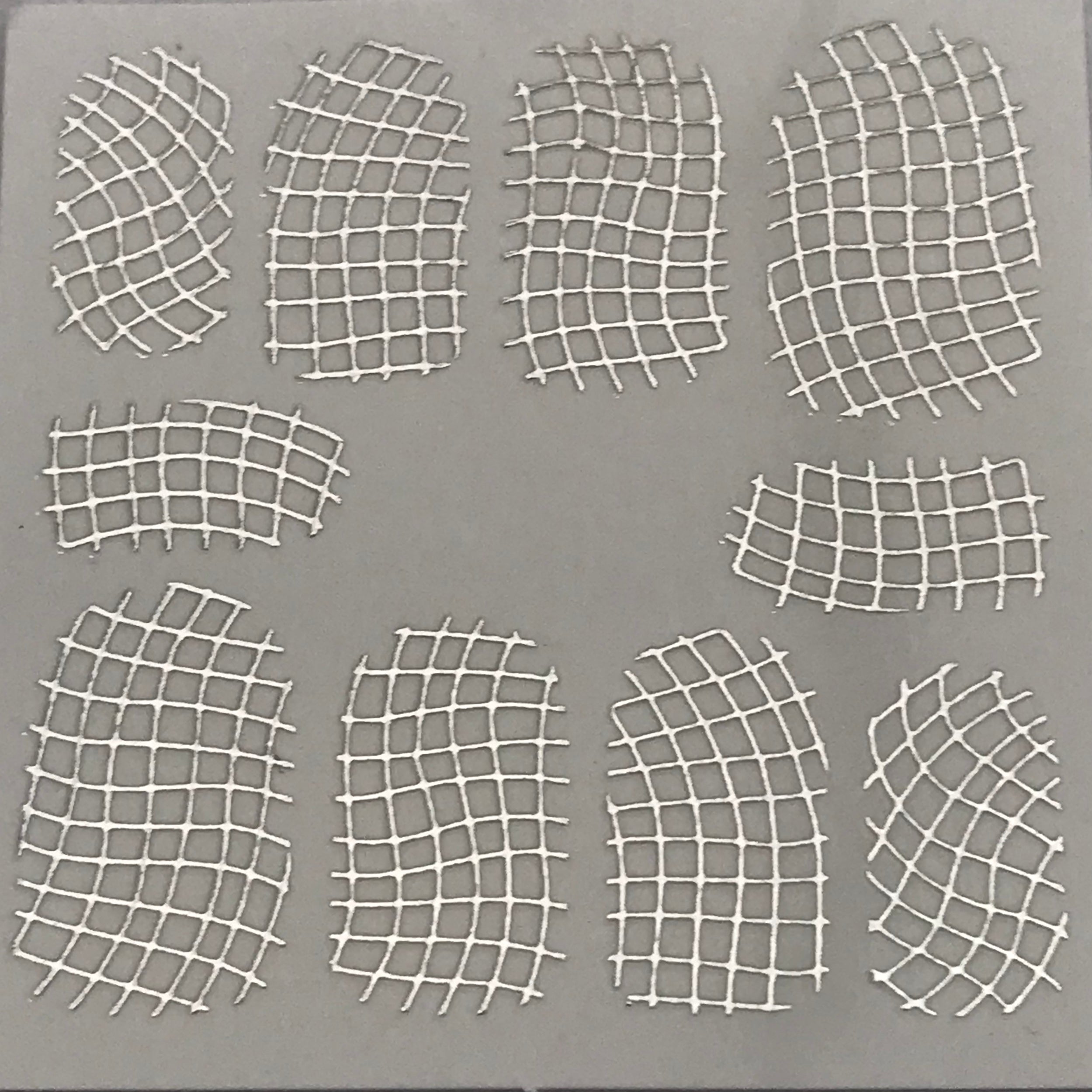 HD Nail Art Metallic Stickers Silver