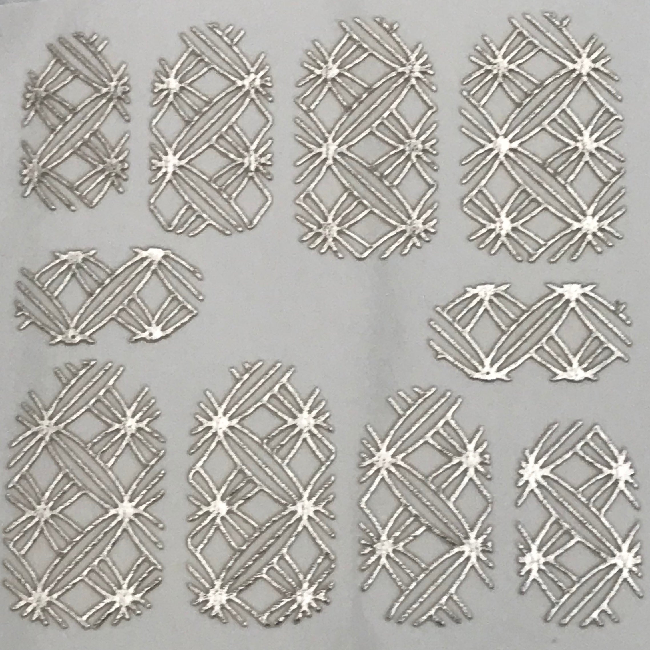 HD Nail Art Metallic Stickers Silver