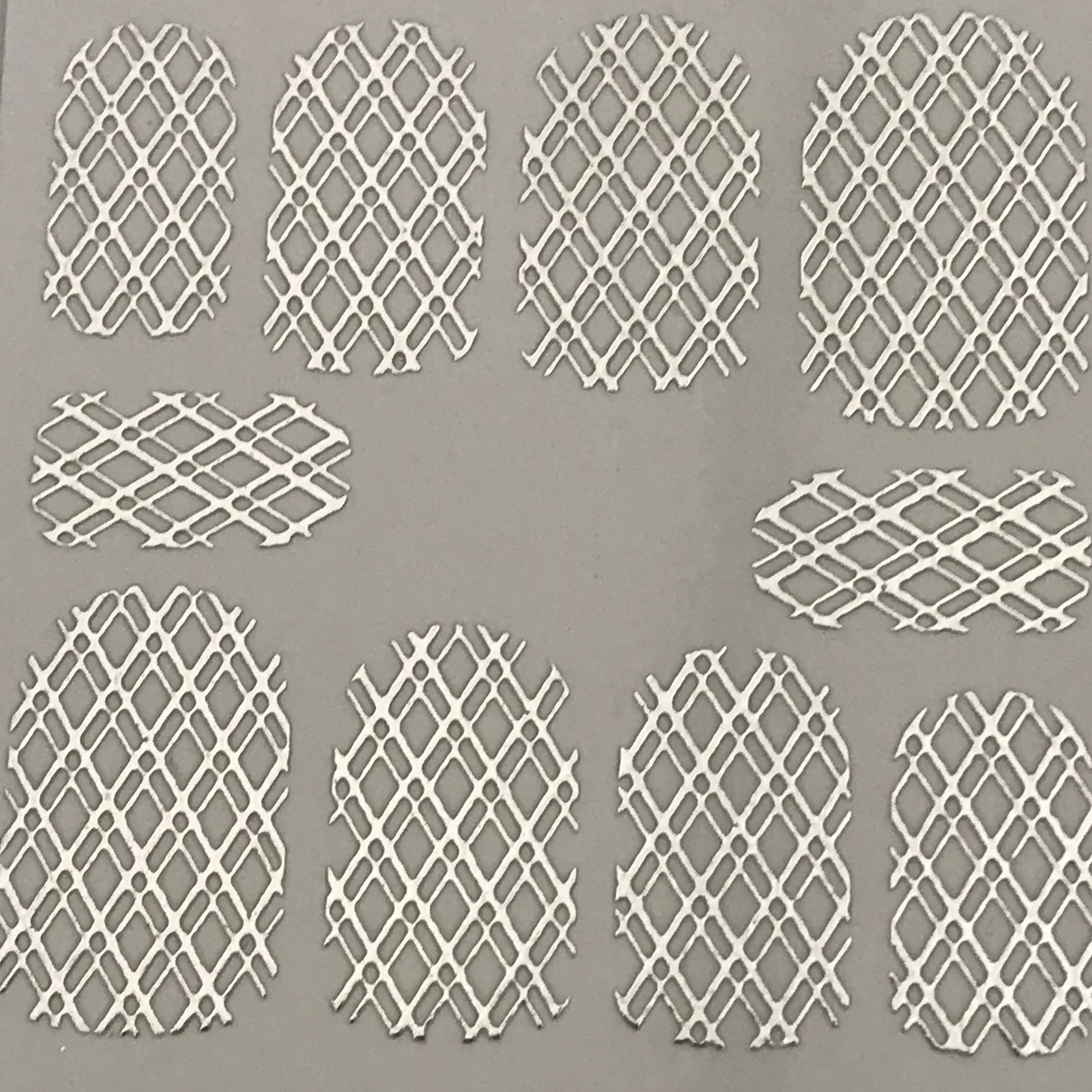 HD Nail Art Metallic Stickers Silver