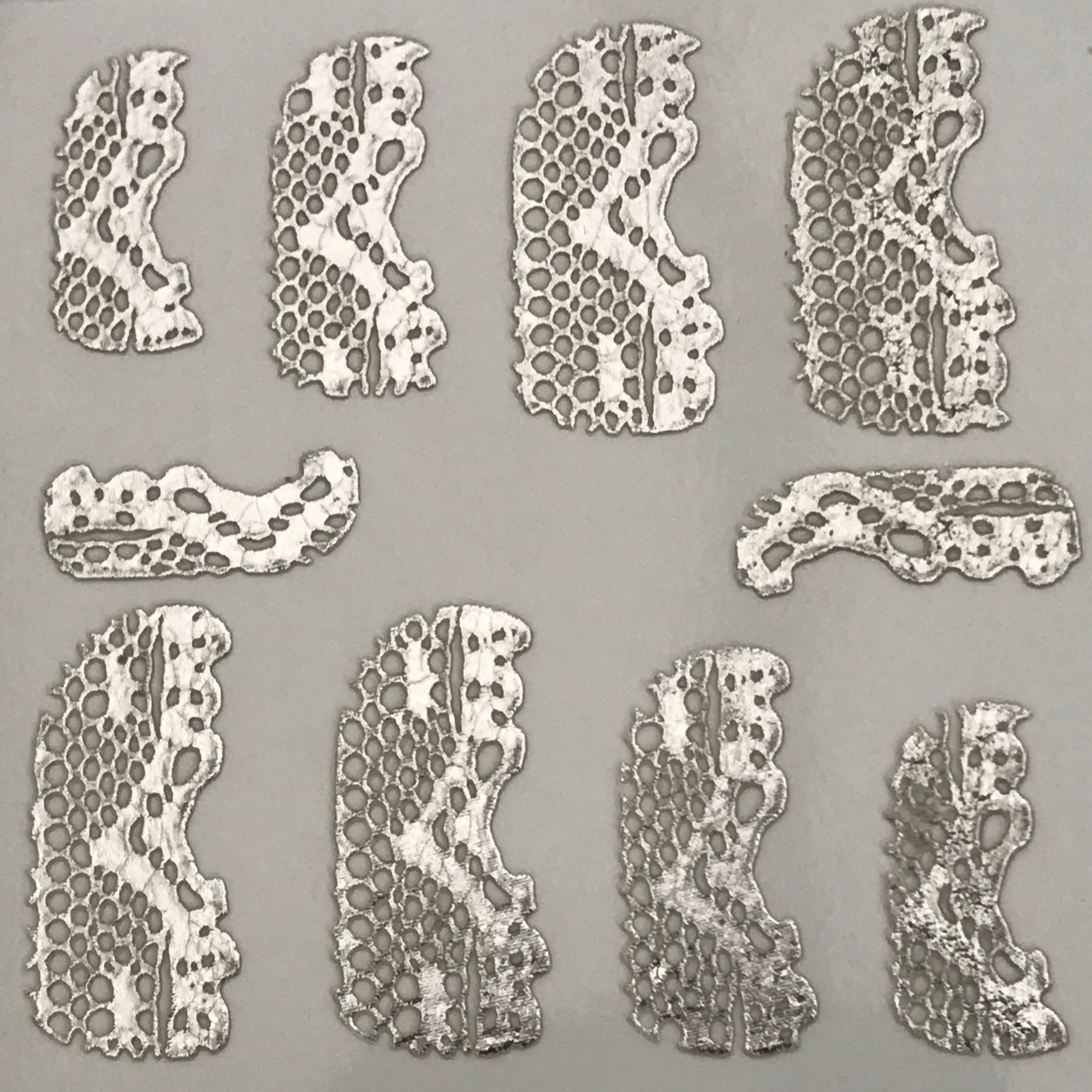 HD Nail Art Metallic Stickers Silver