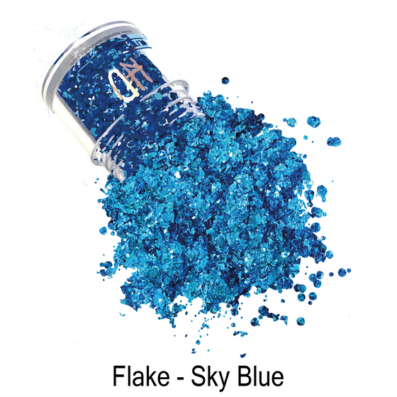 Glitter Flakes - Sky Blue