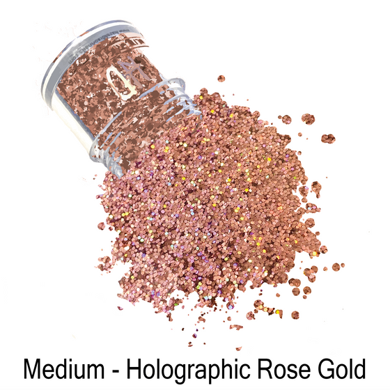 Medium Glitter - Holo Rose Gold