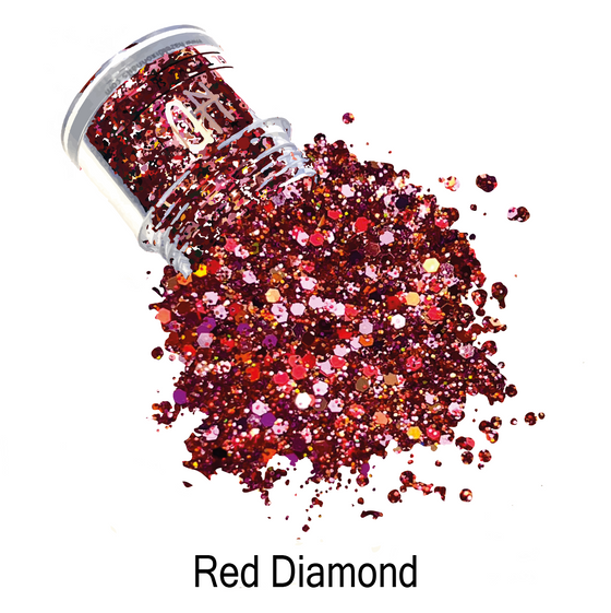 Precious Gems Multi Mix Glitter - Red Diamond