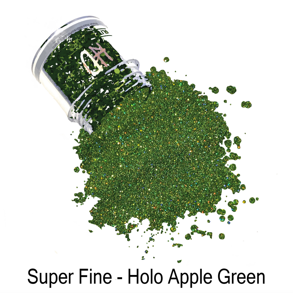 Super Fine Glitter - Holo Apple Green