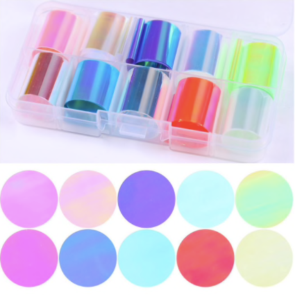 *NEW* 10pc - Transparent AB Angel Foil