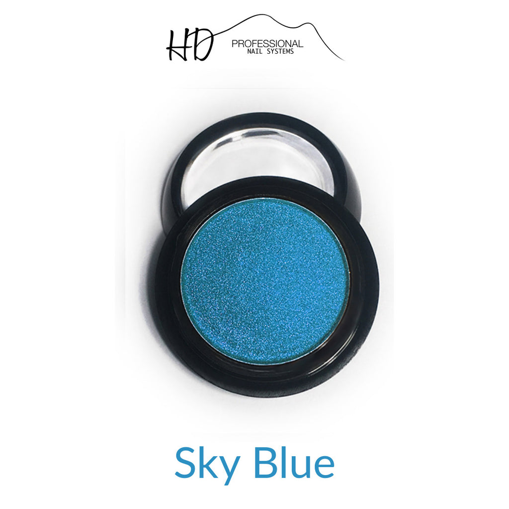 Compact Chrome Powder - Sky Blue