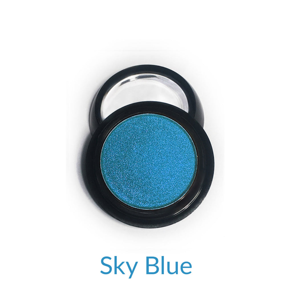 Compact Chrome Powder - Sky Blue
