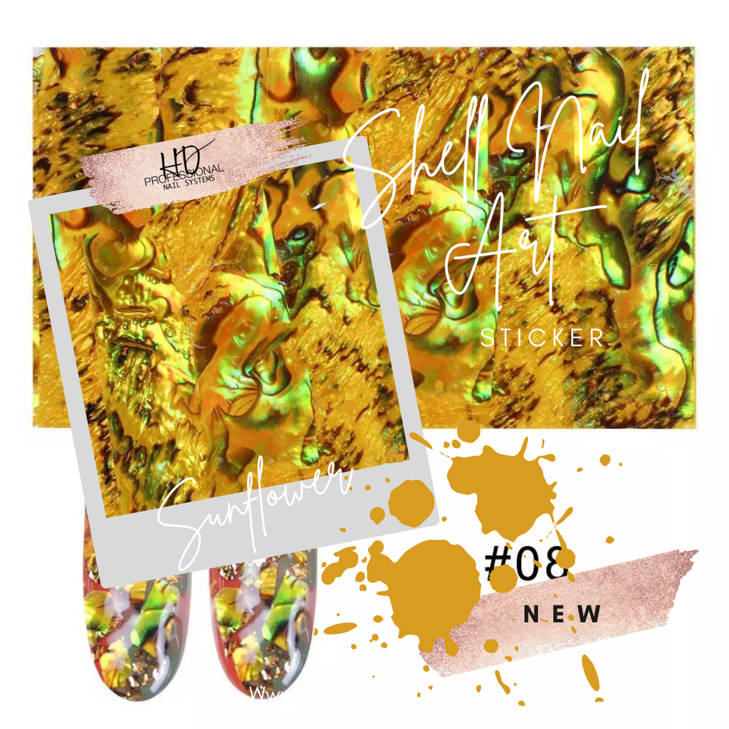 *NEW* Shell Nail Art Sticker - Sunflower