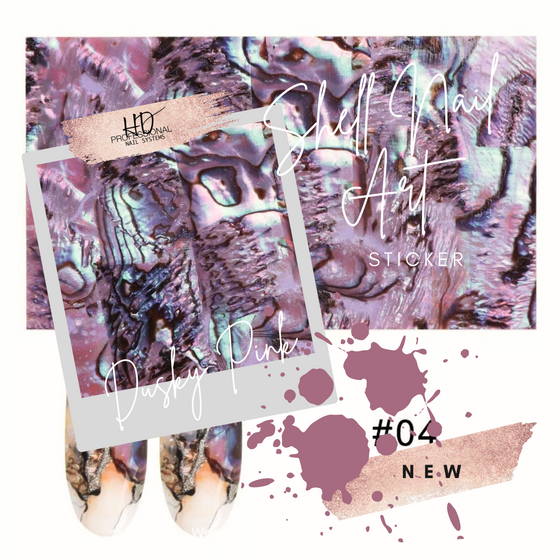 *NEW* Shell Nail Art Sticker - Dusky Pink
