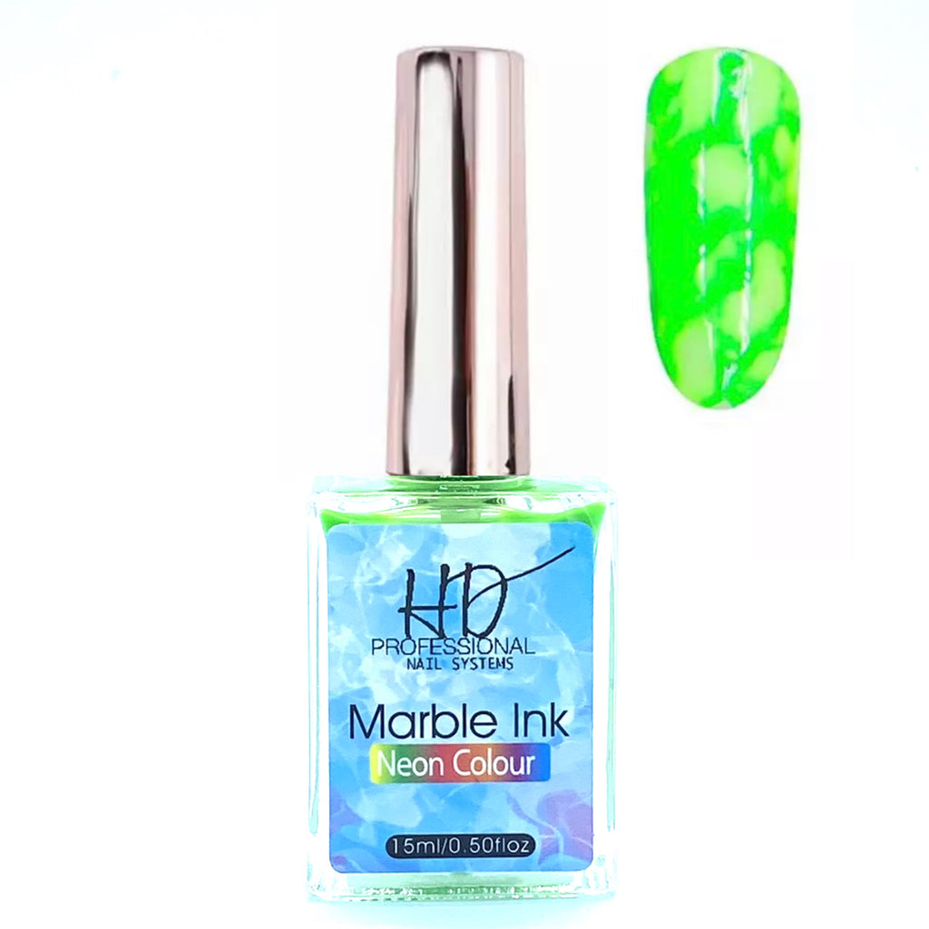 HD Marble Ink - Neon Green