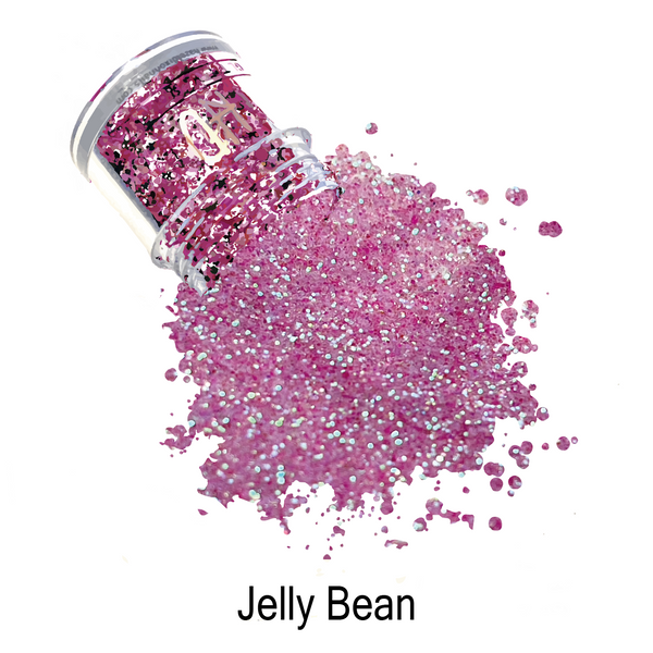Pink glitter jelly on sale
