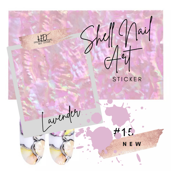 *NEW* Shell Nail Art Sticker - Lavender