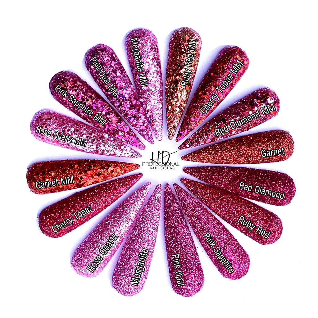 Precious Gems Multi Mix Glitter - Cherry Topaz