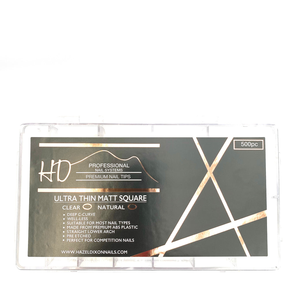 HD Ultra Thin Matt Well-less tips - Natural