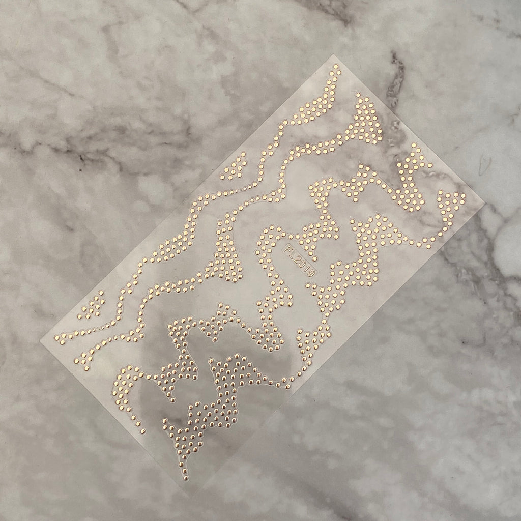 Rose Gold Stickers - Wavy Dots *NEW*